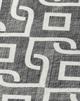 Addison Rugs Offset Stripes Black Washable Indoor-Outdoor Rug
