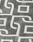 Addison Rugs Offset Stripes Black Washable Indoor-Outdoor Rug