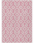 Addison Rugs Offset Stripes Blush Washable Indoor-Outdoor Rug