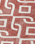 Addison Rugs Offset Stripes Burgundy Washable Indoor-Outdoor Rug