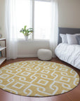 Addison Rugs Offset Stripes Gold Washable Indoor-Outdoor Rug