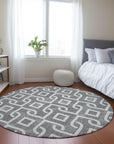 Addison Rugs Offset Stripes Grey Washable Indoor-Outdoor Rug