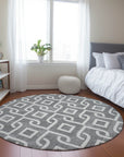 Addison Rugs Offset Stripes Grey Washable Indoor-Outdoor Rug