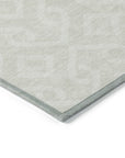 Addison Rugs Offset Stripes Ivory Washable Indoor-Outdoor Rug