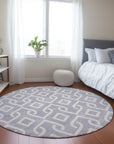 Addison Rugs Offset Stripes Lavender Washable Indoor-Outdoor Rug