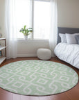 Addison Rugs Offset Stripes Mint Washable Indoor-Outdoor Rug
