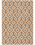 Addison Rugs Offset Stripes Paprika Washable Indoor-Outdoor Rug