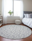 Addison Rugs Offset Stripes Silver Washable Indoor-Outdoor Rug