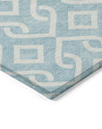 Addison Rugs Offset Stripes Sky Washable Indoor-Outdoor Rug