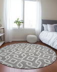 Addison Rugs Offset Stripes Taupe Washable Indoor-Outdoor Rug
