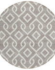 Addison Rugs Offset Stripes Taupe Washable Indoor-Outdoor Rug