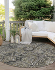Addison Rugs Oriental Taupe Washable Indoor-Outdoor Rug