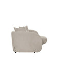 LOOMLAN Custom Upholstery Pebble Organic Curved Armrest Fabric Modular Sofa