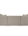 LOOMLAN Custom Upholstery Pebble Organic Curved Armrest Fabric Modular Sofa