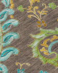 Addison Rugs Paisley Brown Washable Indoor-Outdoor Rug