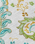 Addison Rugs Paisley Ivory Washable Indoor-Outdoor Rug