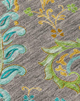 Addison Rugs Paisley Taupe Washable Indoor-Outdoor Rug