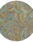 Addison Rugs Paisley Taupe Washable Indoor-Outdoor Rug