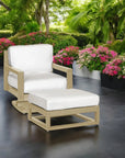 Palm Beach Poly Lumber Square Ottoman Sunbrella Cushion