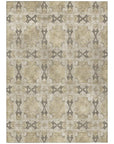 Addison Rugs Panel Brown Washable Indoor-Outdoor Rug