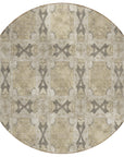 Addison Rugs Panel Brown Washable Indoor-Outdoor Rug