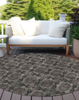Addison Rugs Panel Grey Washable Indoor-Outdoor Rug