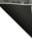 Addison Rugs Panel Grey Washable Indoor-Outdoor Rug