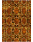 Addison Rugs Panel Orange Washable Indoor-Outdoor Rug