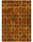 Addison Rugs Panel Orange Washable Indoor-Outdoor Rug