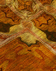 Addison Rugs Panel Orange Washable Indoor-Outdoor Rug