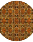 Addison Rugs Panel Orange Washable Indoor-Outdoor Rug