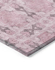 Addison Rugs Panel Pink Washable Indoor-Outdoor Rug