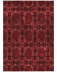 Addison Rugs Panel Red Washable Indoor-Outdoor Rug