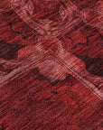 Addison Rugs Panel Red Washable Indoor-Outdoor Rug
