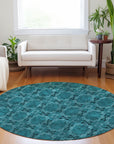 Addison Rugs Panel Teal Washable Indoor-Outdoor Rug