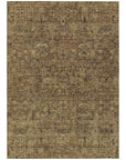 Addison Rugs Parallel Bands Brown Washable Indoor-Outdoor Rug