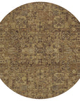 Addison Rugs Parallel Bands Brown Washable Indoor-Outdoor Rug