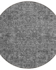 Addison Rugs Parallel Bands Charcoal Washable Indoor-Outdoor Rug