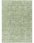 Addison Rugs Parallel Bands Green Washable Indoor-Outdoor Rug