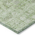 Addison Rugs Parallel Bands Green Washable Indoor-Outdoor Rug