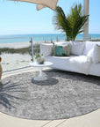 Addison Rugs Parallel Bands Grey Washable Indoor-Outdoor Rug