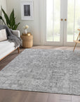 Addison Rugs Parallel Bands Grey Washable Indoor-Outdoor Rug