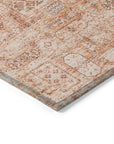 Addison Rugs Parallel Bands Salmon Washable Indoor-Outdoor Rug