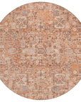 Addison Rugs Parallel Bands Salmon Washable Indoor-Outdoor Rug