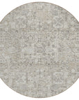 Addison Rugs Parallel Bands Taupe Washable Indoor-Outdoor Rug