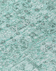 Addison Rugs Parallel Bands Teal Washable Indoor-Outdoor Rug
