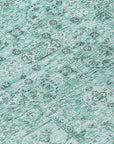 Addison Rugs Parallel Bands Teal Washable Indoor-Outdoor Rug