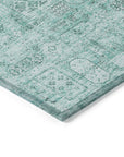 Addison Rugs Parallel Bands Teal Washable Indoor-Outdoor Rug