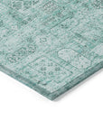 Addison Rugs Parallel Bands Teal Washable Indoor-Outdoor Rug