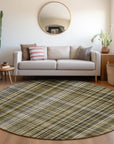 Addison Rugs Plaid Brown Washable Indoor-Outdoor Rug